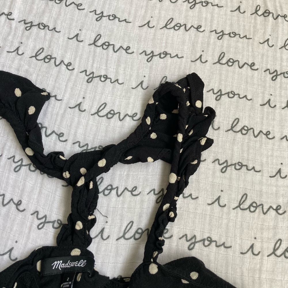 Madewell Polka Dot tank top crop - Picture 4 of 8